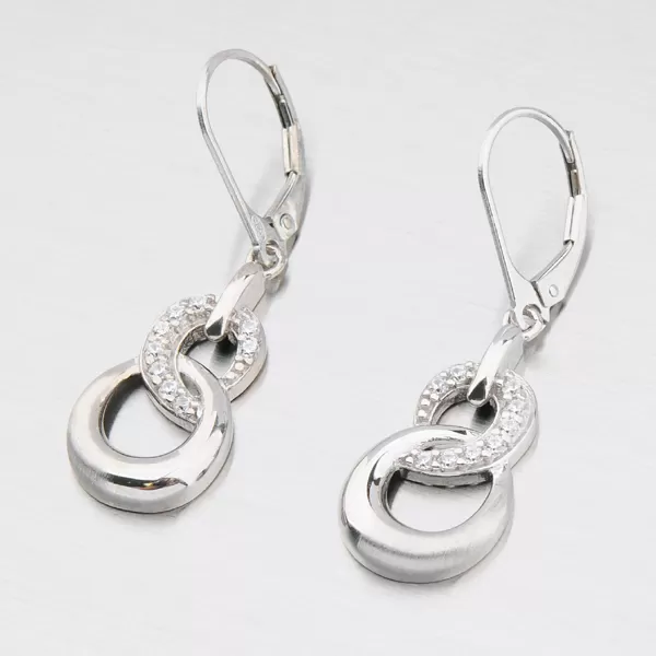 Náušnice se zirkony ZS-011/E-OKS