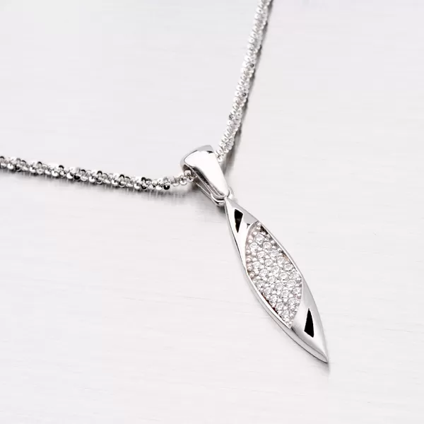 Stříbrný přívěsek se zirkony ZS-095/P-OKS