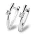 Dámské náušnice bílé zlato 585/1000 přírodní diamant 0.120 ct G/SI visací 10830-B-DIA