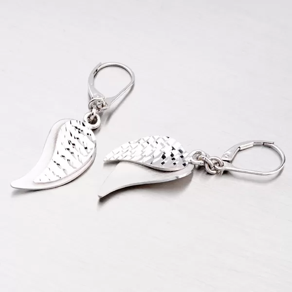 Visací stříbrné náušnice NZM-322-OKS