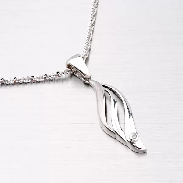 Stříbrný přívěsek se zirkony ZS-089/P-OKS