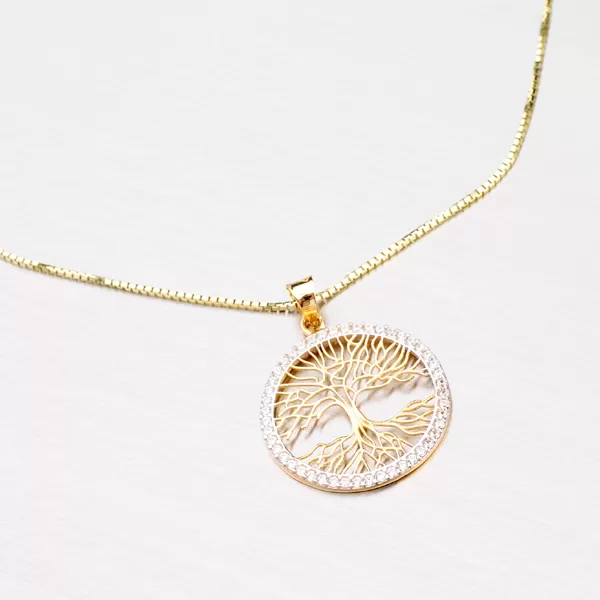 Zlatý přívěsek strom života 43-21482