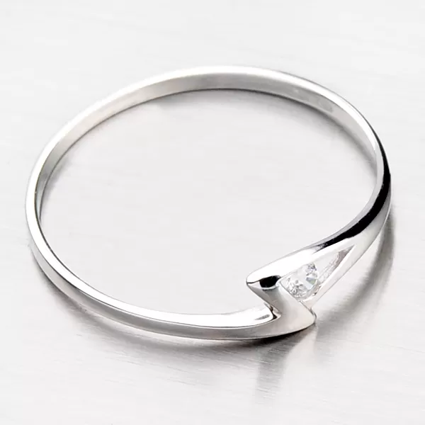 Decentní prsten ze zlata DZ1138-B