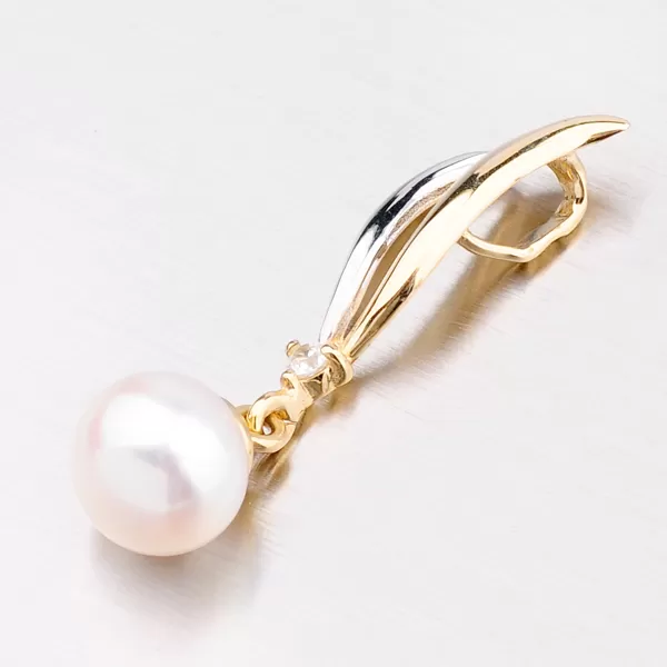 Přívěsek ze zlata 585 s perlou 43-21414