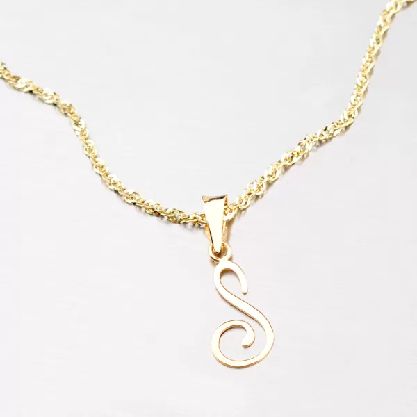 Přívěsek - zlaté písmenko S 43-2937-S