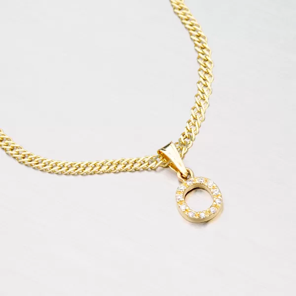 Zlatý přívěsek - písmeno O 13-152-O