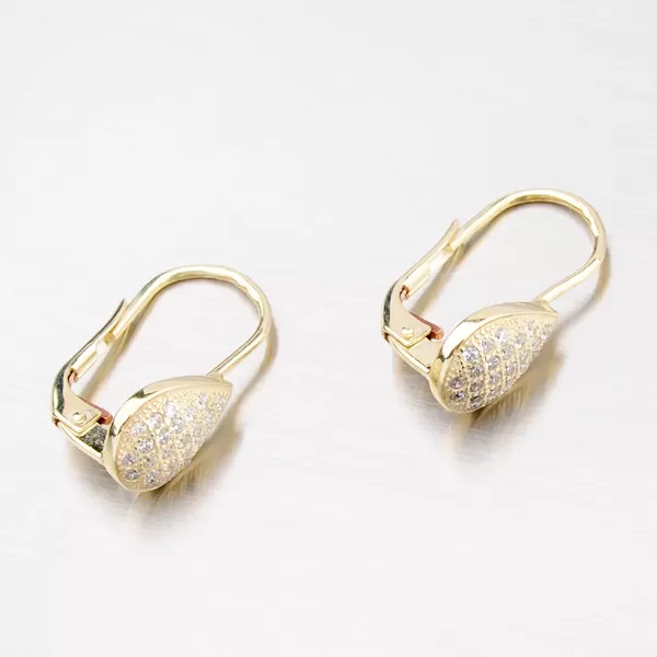 Náušnice ze zlata se zirkony 42-31868