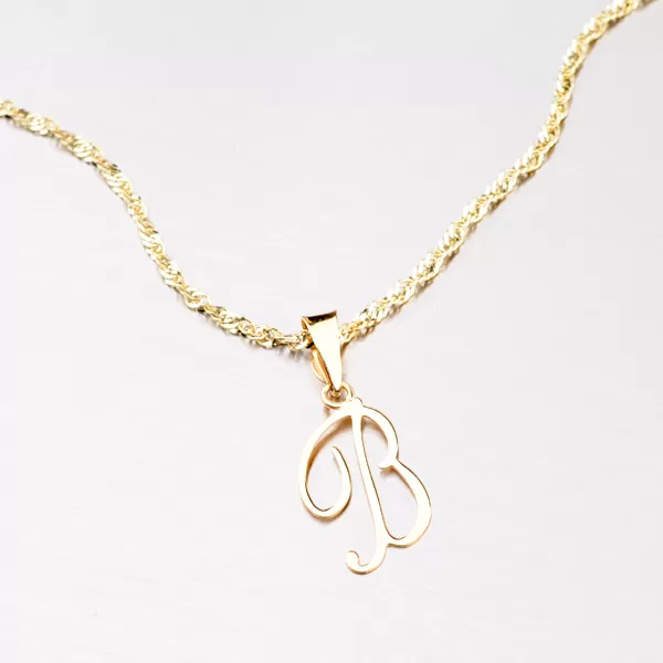 Přívěsek - zlaté písmenko B 43-2937-B