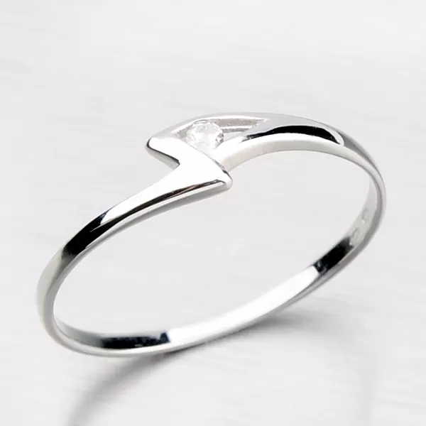 Decentní prsten ze zlata DZ1138-B