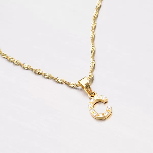 Zlatý přívěsek - písmeno C 13-152-C