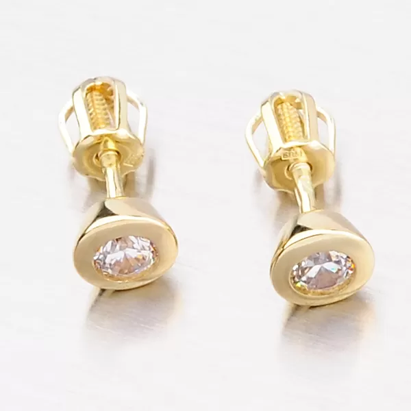 Pecky ze žlutého zlata GZF2294-ZL-ZIR