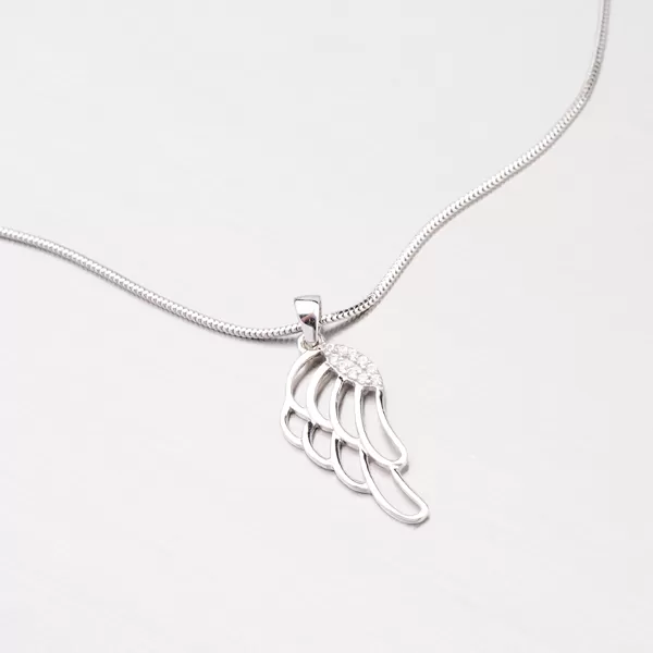 Andělská křídla - přívěsek z bílého zlata 43-21391