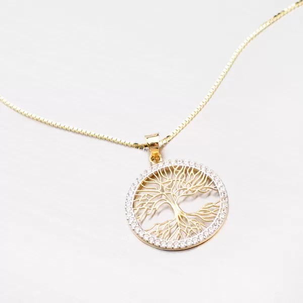Zlatý přívěsek strom života 43-21482