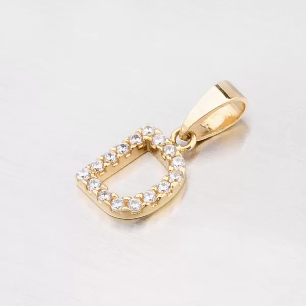 Zlatý přívěsek písmeno D - zlato 585 13-152-D