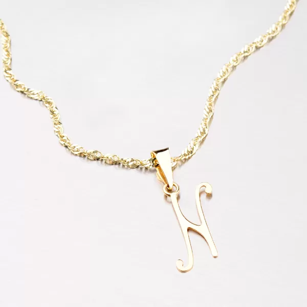 Přívěsek - zlaté písmenko N 43-2937-N