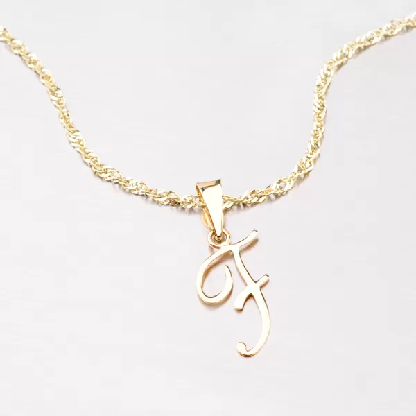 Přívěsek - zlaté písmenko F 43-2937-F