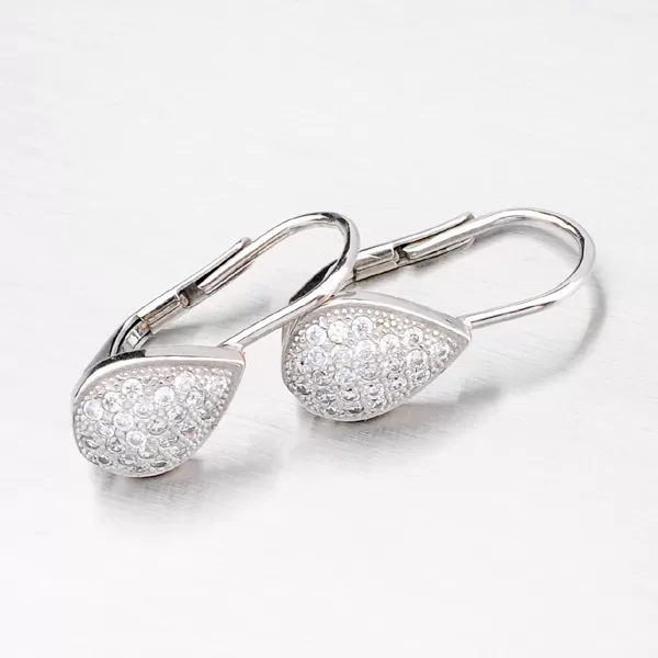 Náušnice z bílého zlata 585 42-31941