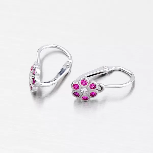 Zlaté náušnice ve tvaru květiny 52DN-1737BBC