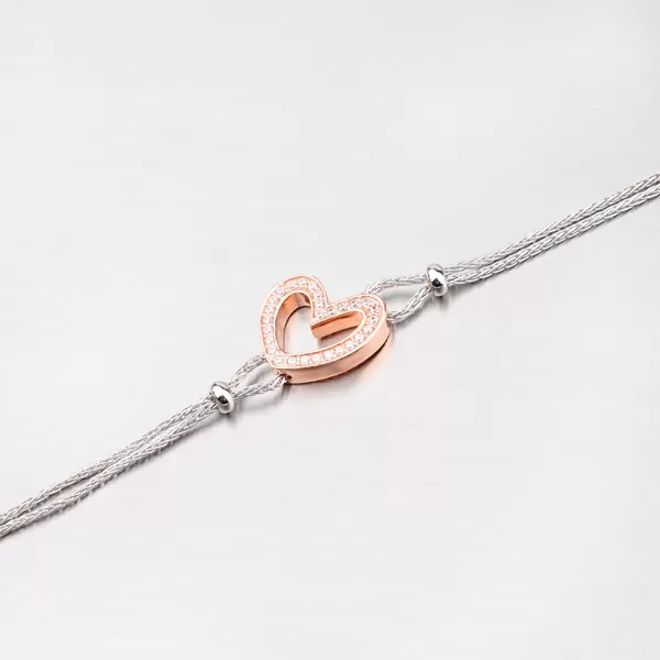 Krásný náramek se srdíčkem B1600466-2196-SLX
