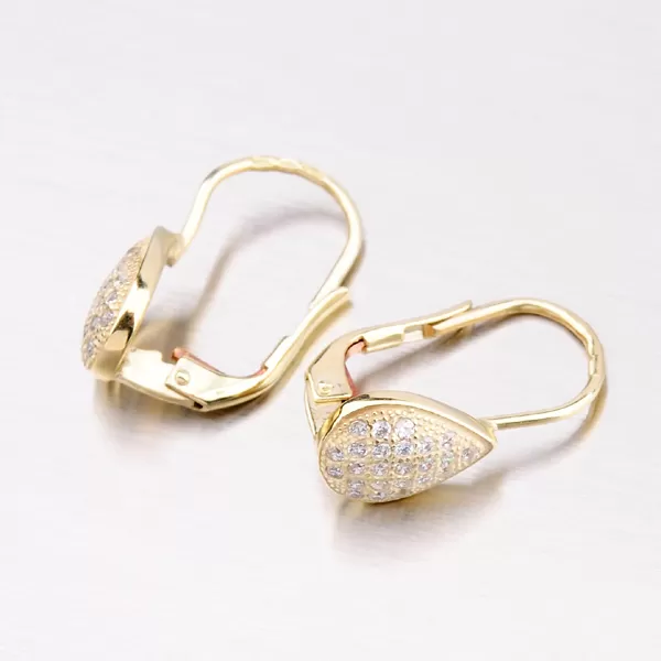 Náušnice ze zlata se zirkony 42-31868