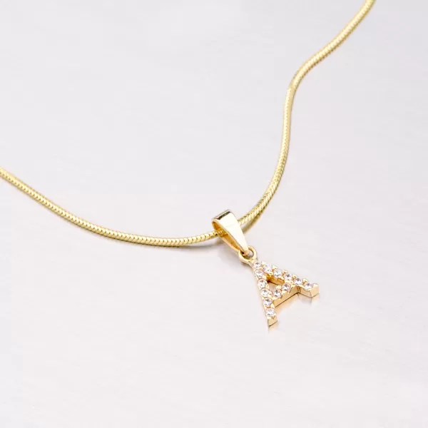 Přívěsek písmeno A - zlato 585 13-152-A