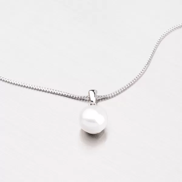 Zlatý přívěsek s perlou 43-21430