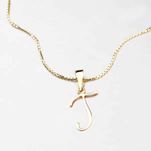 Přívěsek žluté zlato 585 písmeno 43-2937-I