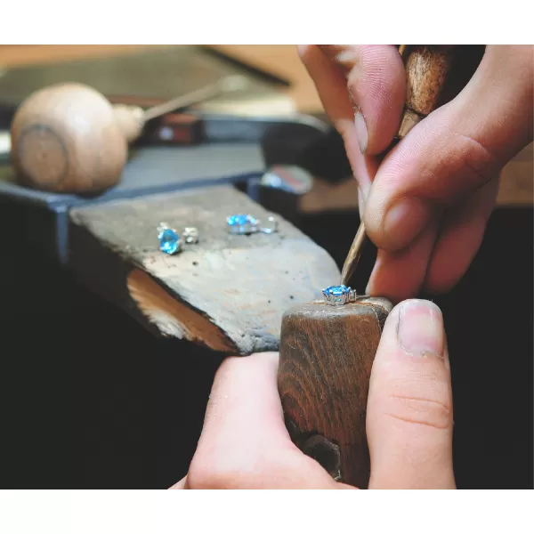 Přívěsek s topazem a diamantem 10859B-TPZ