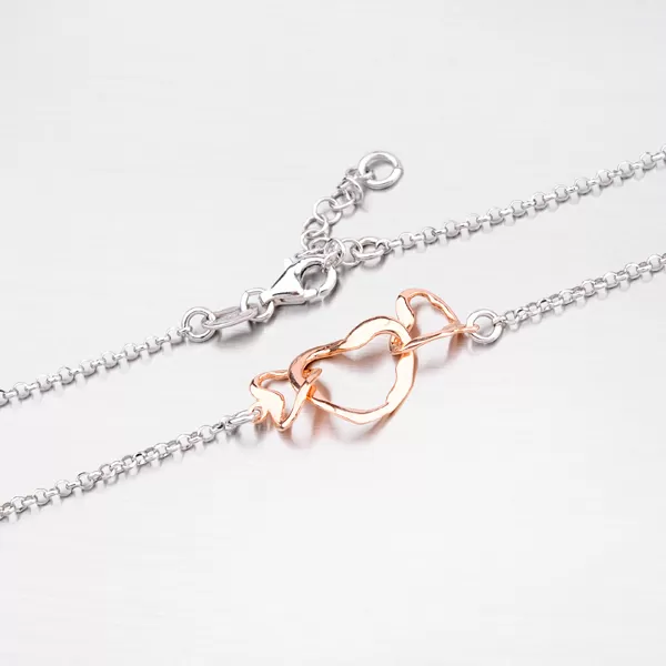 Dámský řetízek ROLO se srdíčky N1500336-0331-SLX