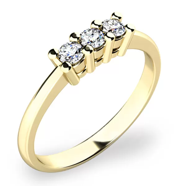 Zásnubní prsten se zirkony ZP-10848-B-ZIR