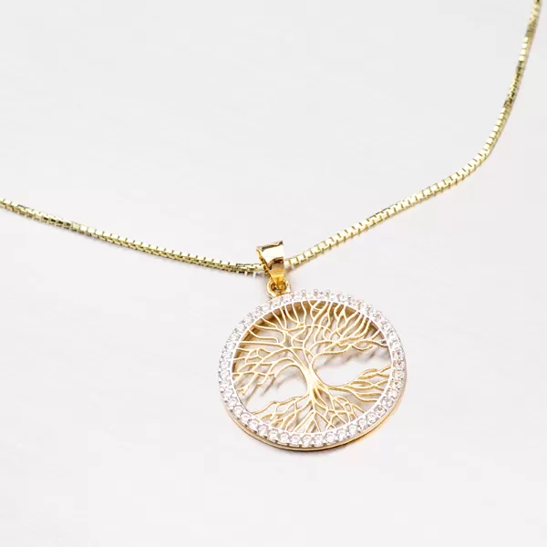 Zlatý přívěsek strom života 43-21482