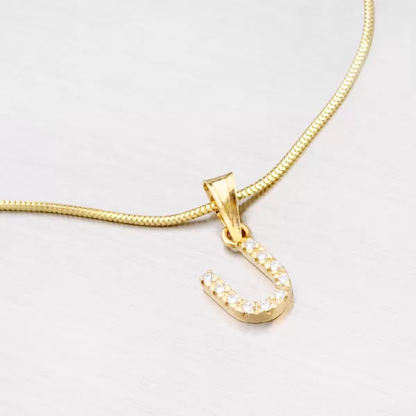 Zlatý přívěsek - písmeno U 13-152-U