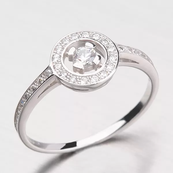 Krásný kruhový prsten ze zlata DZ1990-B