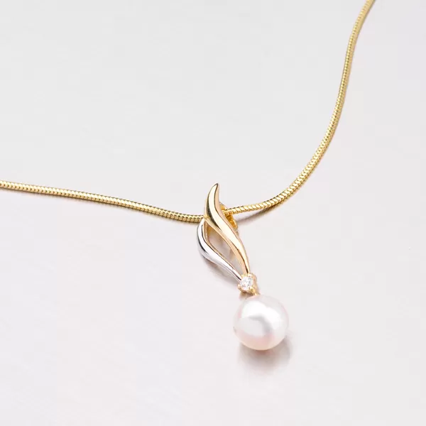 Přívěsek ze zlata 585 s perlou 43-21414