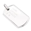 Pánský přívěsek stříbro 925 - armádní známka P1400424-0009-SLX