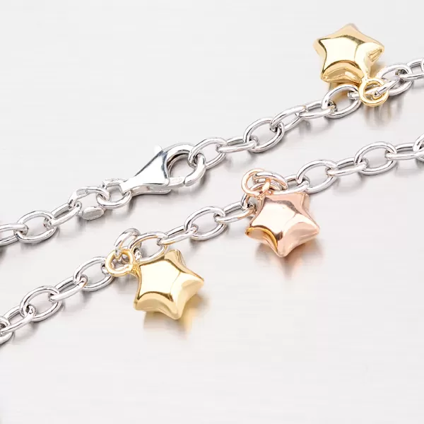 Stříbrný náramek s hvězdičkami 92003043-46-SLX