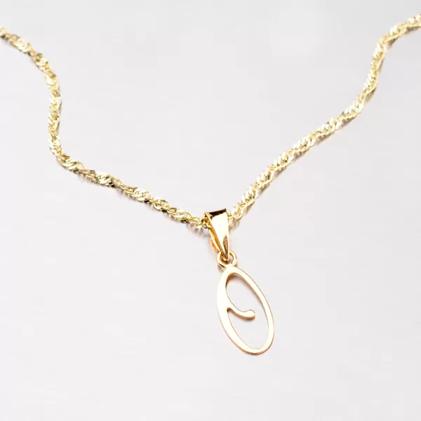 Přívěsek - zlaté písmenko O 43-2937-O