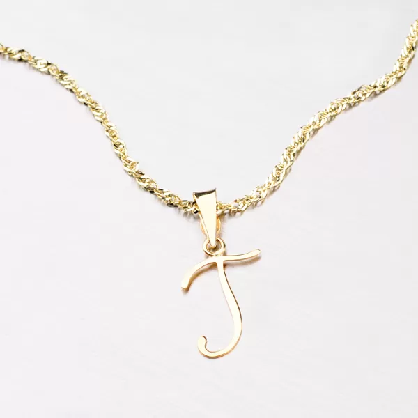 Přívěsek žluté zlato 585 písmeno 43-2937-I