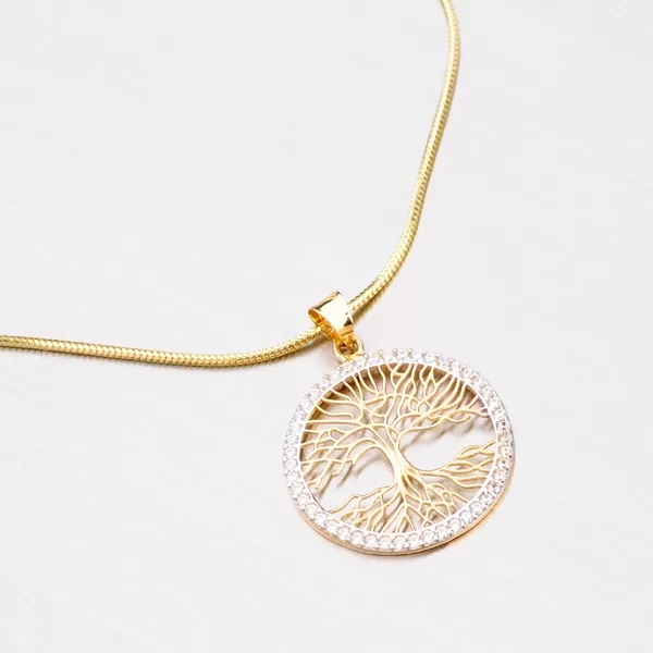 Zlatý přívěsek strom života 43-21482