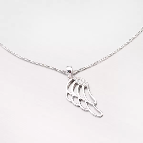 Andělská křídla - přívěsek z bílého zlata 43-21391