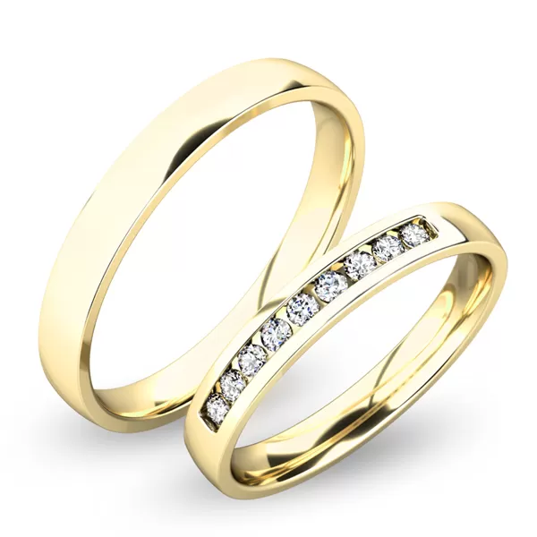 Snubní prsteny bílé zlato SP-61047