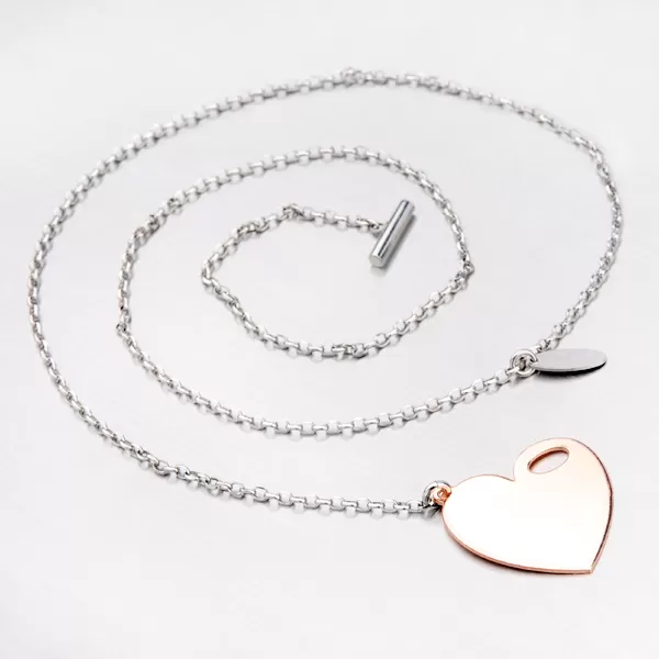 Stříbrný řetízek se srdíčkem N1502921-2214-SLX