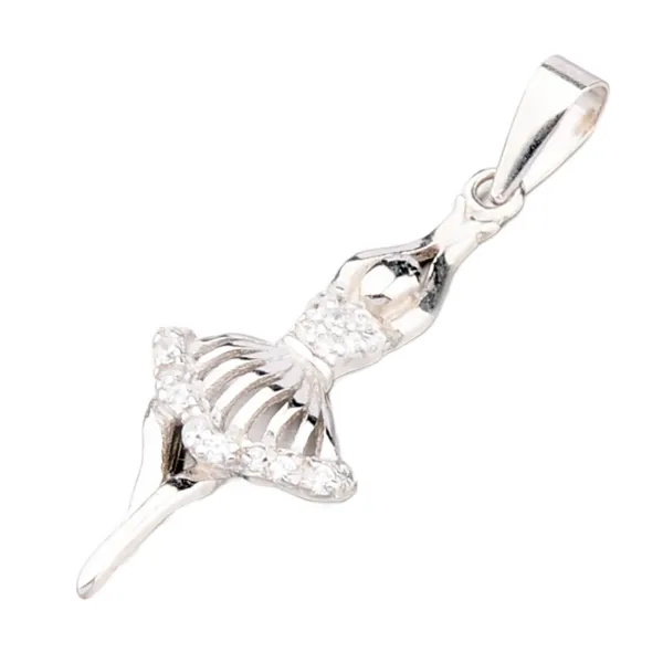 Dámský přívěsek stříbro 925 zirkon baletka - P1603616-1905-SLX