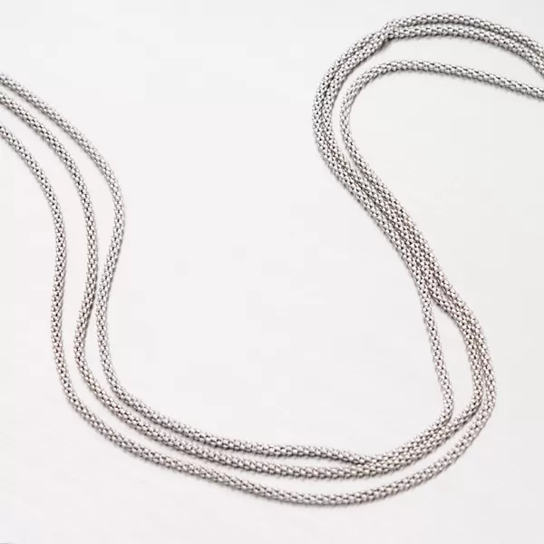 Trojitý stříbrný náhrdelník N1300519-1264-SLX