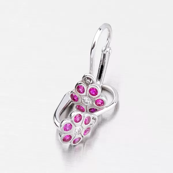 Zlaté náušnice ve tvaru květiny 52DN-1737BBC