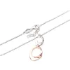 Dámský náhrdelník stříbro 925 pozlacenou ozdobou N1401581-0331-SLX