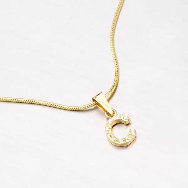 Zlatý přívěsek - písmeno C 13-152-C