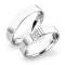 Snubní prsteny stříbro 925 zirkon 0.040 ct G/SI stříbra SP-61022-Ag