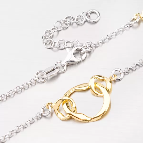 Stříbrný náramek s ozdobami B1500726-0331-SLX