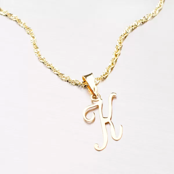 Přívěsek - zlaté písmenko K 43-2937-K